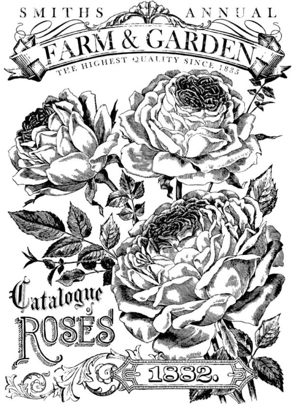 CATALOGUE OF ROSES 24×33 PAINTABLE™ DECOR TRANSFER™